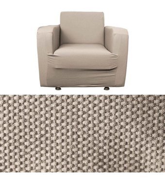 Bibaha Polyester Likralı Süngersiz Giydirmeli Lastikli Gri Tekli Koltuk Örtüsü 120x80 cm