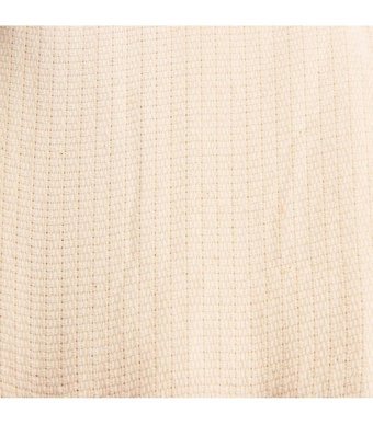 Evidea Pamuklu - Polyester Kanvas Jakarlı Süngersiz Armürlü Bej Tekli Koltuk Örtüsü 130x170 cm