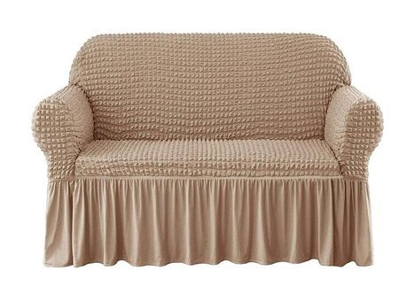 Elgeyar Polyester Bürümcük Jakarlı Süngersiz Armürlü Giydirmeli Lacivert İkili Koltuk Örtüsü 140x180 cm