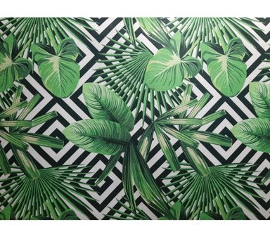 Tekstill Polyester Polar Süngersiz Çiçek Desenli Yeşil Tekli Koltuk Örtüsü 140x100 cm