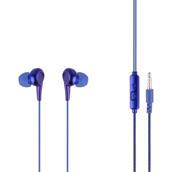 Mf Product Acoustic 0093 Silikonlu Mikrofonlu 3.5 Mm Jak Kablolu Kulaklık Mavi