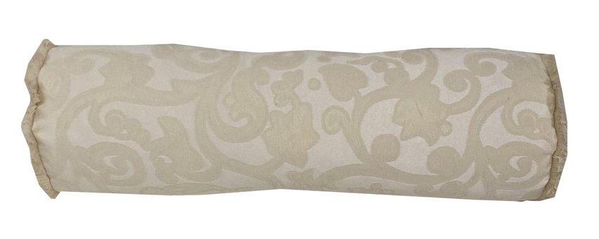 Yastıkminder Pamuklu Saten Polar Süngersiz Çiçek Desenli Bej Tekli Koltuk Örtüsü 145x145 cm