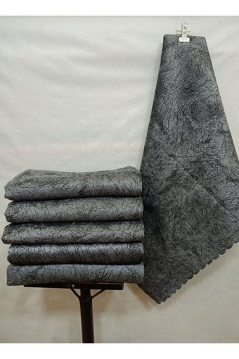 Madame Clean Home Süngerli Çizgili Antrasit Tekli Koltuk Örtüsü 175x215 cm