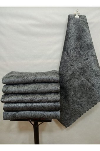 Madame Clean Home Süngerli Çizgili Antrasit Tekli Koltuk Örtüsü 175x215 cm