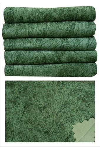 Madame Clean Home Kadife Süngerli Çizgili Haki Tekli Koltuk Örtüsü 175x215 cm