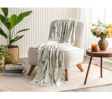 English Home Evia Akrilik Kanvas Saçaklı Süngersiz Armürlü Kaymaz Bej Tekli Koltuk Örtüsü 130x170 cm