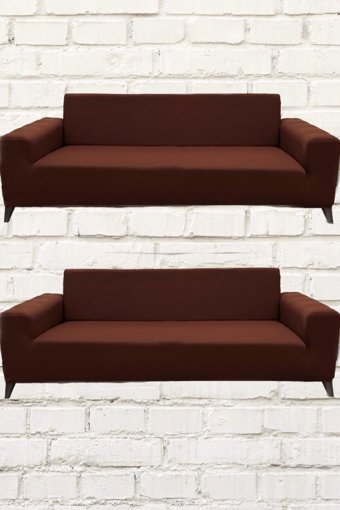 Şahane Ev Mikro Polyester Likralı Jakarlı Süngersiz Düz Giydirmeli Lastikli Kiremit Tekli Koltuk Örtüsü 51x42 cm