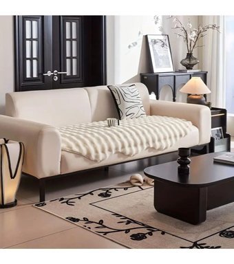 Baladi Home Süngersiz Baklava Desenli Beyaz Tekli Koltuk Örtüsü 80x190 cm