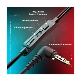 Primex Px-T10 Silikonlu Mikrofonlu 3.5 Mm Jak Kablolu Kulaklık Kırmızı