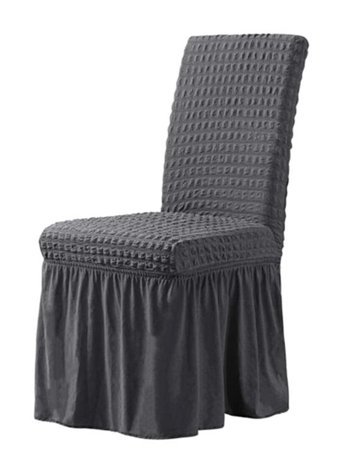 Elgeyar Pamuklu - Polyester Bürümcük Giydirmeli Gri Koltuk Örtüsü 35x50 cm