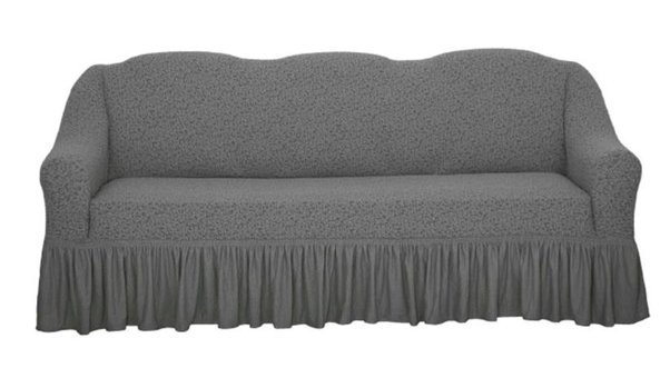 Venera Pamuklu - Polyester Likralı Drapeli Süngerli Düz Giydirmeli Turkuaz Tekli Koltuk Örtüsü