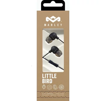 Marley Em-Je061 Silikonlu Mikrofonlu 3.5 Mm Jak Kablolu Kulaklık Siyah