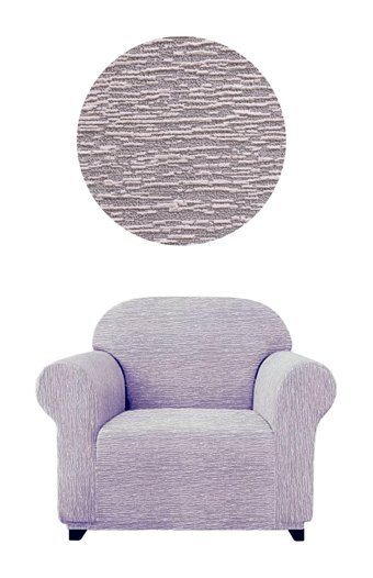 Bright Home Polyester Süngersiz Çizgili Giydirmeli Lastikli Kahverengi Tekli Koltuk Örtüsü 75x115 cm