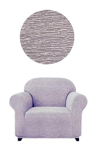 Bright Home Polyester Süngersiz Çizgili Giydirmeli Lastikli Kahverengi Tekli Koltuk Örtüsü 75x115 cm