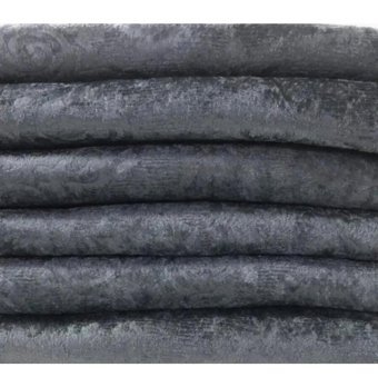 Esse Kadife Polar Jakarlı Süngerli Antrasit Üçlü Koltuk Örtüsü 170x210 cm