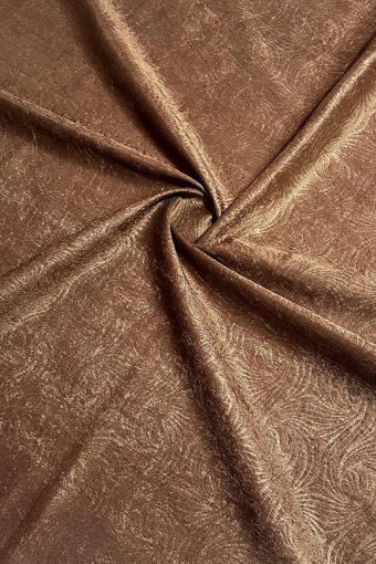 Myevilla Polyester Süngersiz Geometrik Desenli Kahverengi Tekli Koltuk Örtüsü 160x200 cm