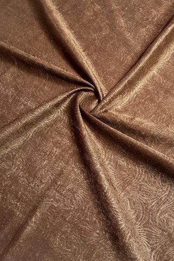 Myevilla Polyester Süngersiz Geometrik Desenli Kahverengi Tekli Koltuk Örtüsü 160x200 cm
