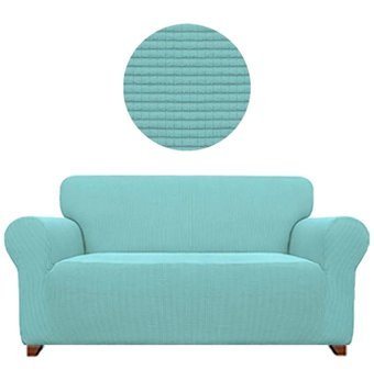 Uytm Pamuklu - Polyester Bürümcük-Likralı Süngerli Çizgili Giydirmeli Yeşil Tekli Koltuk Örtüsü 180x230 cm