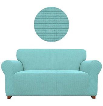Uytm Pamuklu - Polyester Bürümcük-Likralı Süngerli Çizgili Giydirmeli Yeşil Tekli Koltuk Örtüsü 180x230 cm