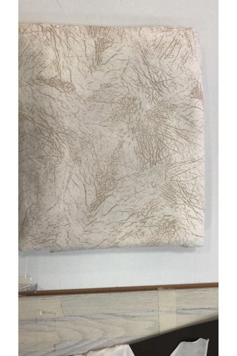 Home Polyester Süngerli Soyut Desenli Krem Tekli Koltuk Örtüsü 170x210 cm