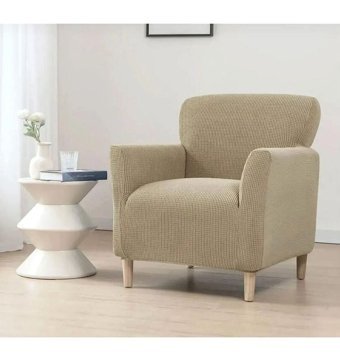 Güzel Aral Pamuklu - Polyester Süngersiz Düz Giydirmeli Gri Tekli Koltuk Örtüsü 80x120 cm