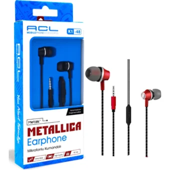 Acl K1-48 Silikonlu Mikrofonlu 3.5 Mm Jak Kablolu Kulaklık Beyaz