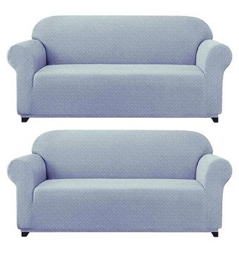 Elgeyar Polyester Likralı Jakarlı Süngersiz Armürlü Giydirmeli Gri Altılı Koltuk Örtüsü 180x230 cm