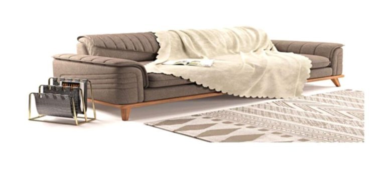 A.S.T Topdağı Tekstil AST-0001 Polyester Süngersiz Düz Kaymaz Gri Tekli Koltuk Örtüsü 170x210 cm