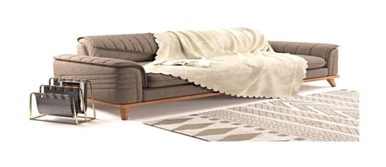 A.S.T Topdağı Tekstil AST-0001 Polyester Süngersiz Düz Kaymaz Gri Tekli Koltuk Örtüsü 170x210 cm