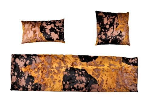 Dericibey Deri Tüylü Süngersiz Kahverengi Üçlü Koltuk Örtüsü 50x180 cm