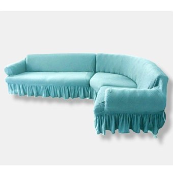 Seltenet Polyester Likralı Jakarlı Süngersiz Çizgi Kahraman Desenli Giydirmeli Su Geçirmez Yeşil Tekli Koltuk Örtüsü 120x350 cm