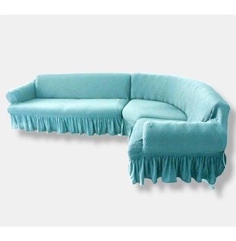 Seltenet Polyester Likralı Jakarlı Süngersiz Çizgi Kahraman Desenli Giydirmeli Su Geçirmez Yeşil Tekli Koltuk Örtüsü 120x350 cm