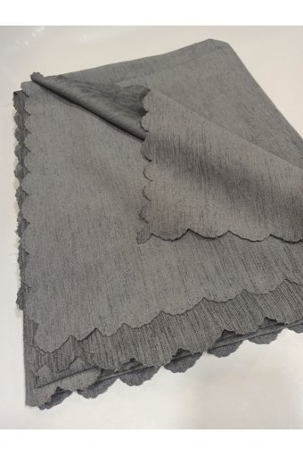 Şener Home Kadife Polar Süngersiz Düz Gri Tekli Koltuk Örtüsü 175x215 cm