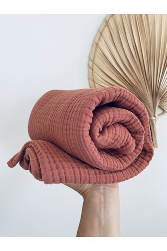 Lebohas Pamuklu Süngersiz Düz Pembe Tekli Koltuk Örtüsü 130x170 cm