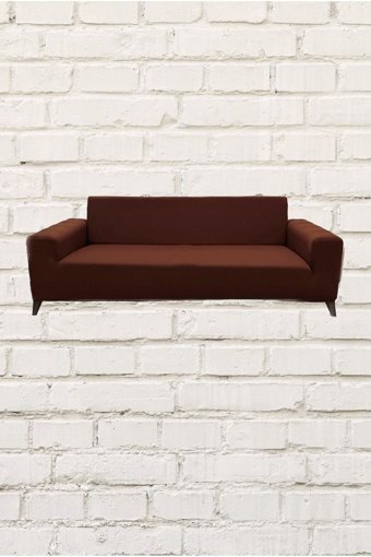 Şahane Ev Mikro Polyester Likralı Jakarlı Süngersiz Düz Giydirmeli Lastikli Kiremit İkili Koltuk Örtüsü 55x8 cm