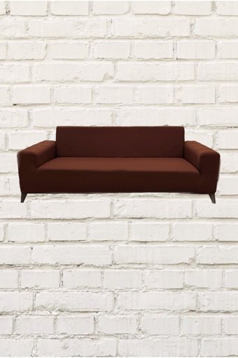 Şahane Ev Mikro Polyester Likralı Jakarlı Süngersiz Düz Giydirmeli Lastikli Kiremit İkili Koltuk Örtüsü 55x8 cm
