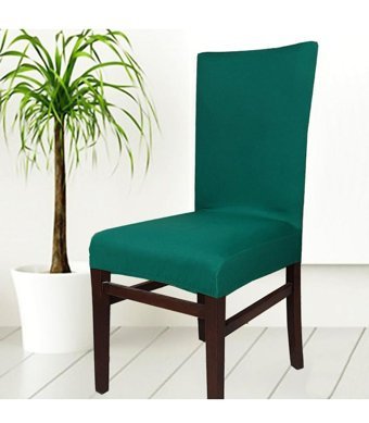 Abeltrade Polyester Süngersiz Düz Giydirmeli Lastikli Yeşil Dörtlü Koltuk Örtüsü 34x48 cm
