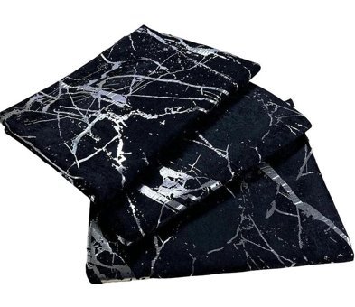 Essegros Kadife Polar Varaklı Süngerli Siyah Tekli Koltuk Örtüsü 170x210 cm