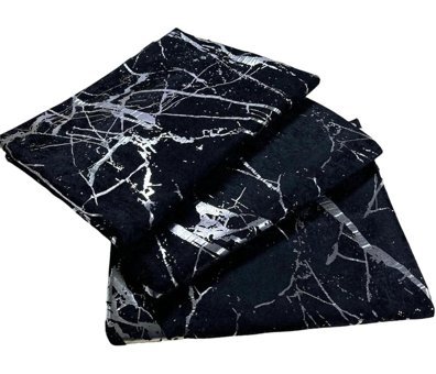 Essegros Kadife Polar Varaklı Süngerli Siyah Tekli Koltuk Örtüsü 170x210 cm