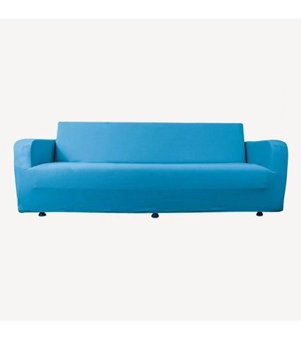 Tuchmall Polyester Likralı Süngerli Petek Desenli Giydirmeli Turkuaz Tekli Koltuk Örtüsü 180x230 cm