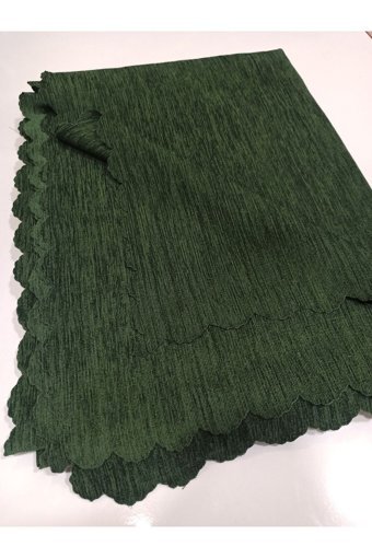 Şener Home Kadife Polar Süngersiz Düz Yeşil Tekli Koltuk Örtüsü 175x215 cm