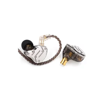 Kz Zs10 Pro 10 Silikonlu Mikrofonlu Örgülü 3.5 Mm Jak Kablolu Kulaklık Siyah