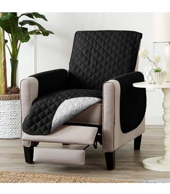 Ankaflex Pamuklu Süngerli Su Geçirmez Siyah Tekli Koltuk Örtüsü 135x55 cm