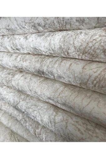 Miray Tekstil Modern Trend Kadife Süngerli Çizgili Bej Tekli Koltuk Örtüsü 170x210 cm