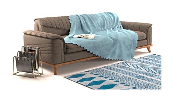 A.S.T Topdağı Tekstil Polyester Süngersiz Düz Yeşil Tekli Koltuk Örtüsü 180x220 cm