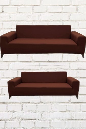 Şahane Ev Mikro Polyester Likralı Jakarlı Süngersiz Düz Giydirmeli Lastikli Kiremit Tekli Koltuk Örtüsü 55x69 cm