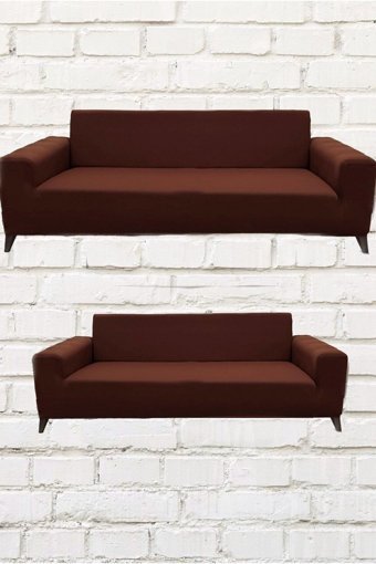 Şahane Ev Mikro Polyester Likralı Jakarlı Süngersiz Düz Giydirmeli Lastikli Kiremit Tekli Koltuk Örtüsü 55x69 cm