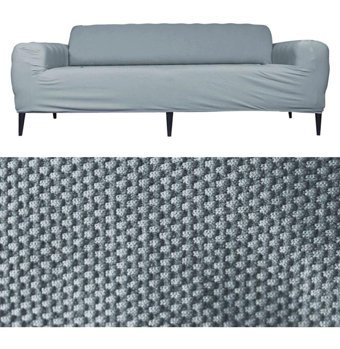 Faiend Polyester Süngersiz Düz Giydirmeli Gri Tekli Koltuk Örtüsü 230x180 cm