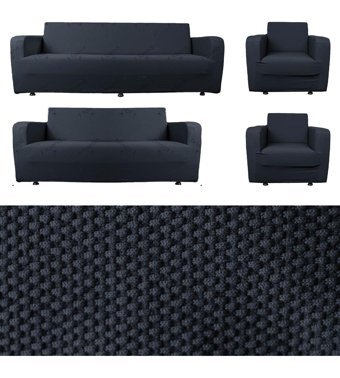 Faiend Polyester Süngersiz Düz Giydirmeli Gri 3-2-1-1 Koltuk Örtüsü 133x200 cm