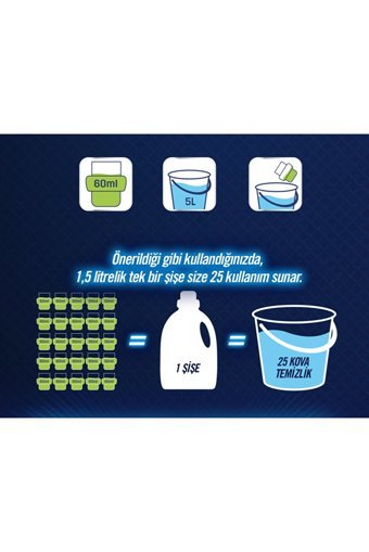 Domestos Okyanus Kokulu Yüzey Temizleyici 1.5 lt + Hijyenik Köpük Banyo Mutfak Çamaşır Suyu 2x450 ml